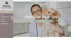 Desktop Screenshot of hillsdaleveterinarian.com